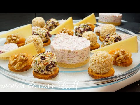 RECETA PARA NAVIDAD CANAPÉS o APERITIVOS FRÍOS prepara con antelación