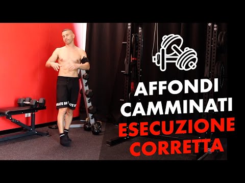 Come eseguire gli affondi camminati per i glutei
