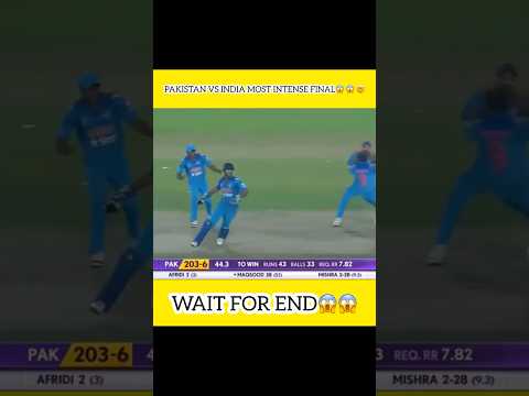 Pakistan Vs India Most Intense Asia Cup Final 😱😱🤯 #cricket #cricketmatch #shortsfeed #viral