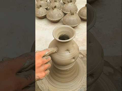 Pottery with clay #shorts #video #viral #trending #pottery #clayart #like #love #music
