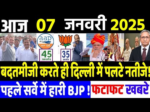 7 January 2025 | din bhar ki khabar | hindi news india news| Loksabha, rahul gandhi news