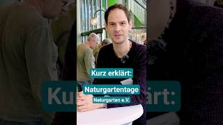 Kurz erklärt: Naturgartentage 2026