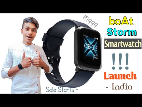 (ENGLISH) boAt Storm Smartwatch - Features & Reviews - Full Details in Hindi - Launch India, Price At Rs.1999