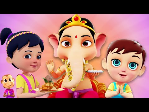 Ganpati Bappa Morya Song, गणपति बाप्पा मोरया, Bal Kavita and Kids Rhymes in Hindi