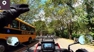 Um minuto à bordo da Honda NX 500