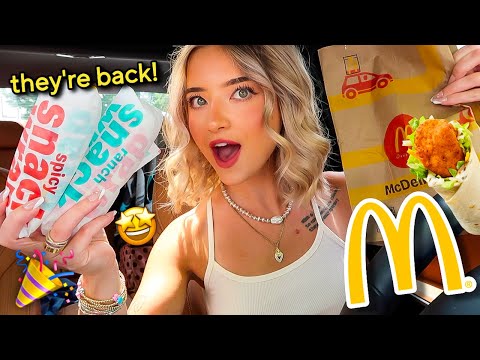 McDonald's Snack Wraps ARE BACK after 9 YEARS!! Let's Try Them!
