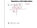 Mastering One Step Equations