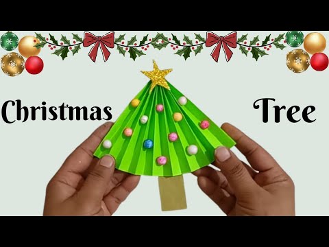 Christmas Tree craft ideas | christmas tree decoration ideas using paper | paper christmas tree