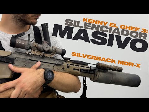 Rifle feo, SILENCIADOR potente. Kenny el Chef 3. MDR-X Silverback. Capsule Airsoft España