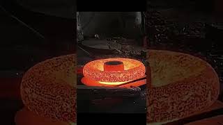Amazing Process Of Forging Metal Block with Big Hammer in Foundry