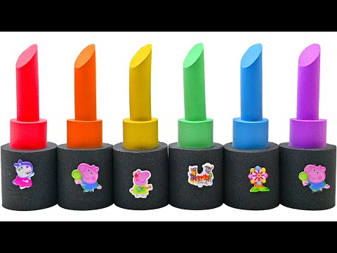 Satisfying Video l How to make nail polish bottle With Kinetic Sand Cutting ASMR