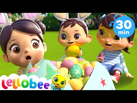 ๐ฐ Easter Egg Hunt! ๐ฅ | BEST OF @KidsKaraokeSongs | Lellobee Friends