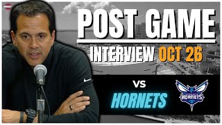 Miami Heat vs Charlotte Hornets - Post Game Interview | OCT 26th 2024