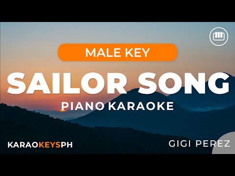 Sailor Song – Gigi Perez (Male/Lower Key – Piano Karaoke)