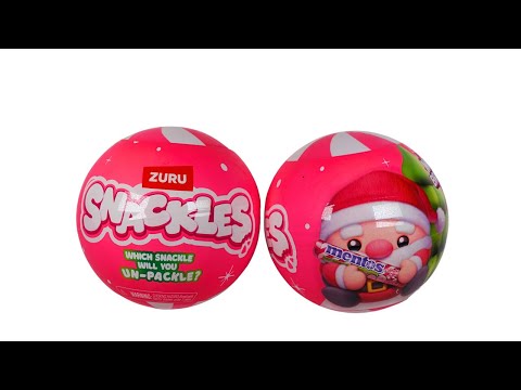 Zuru Snackles Christmas Plush Blind Capsules Blind Box Unboxing Review