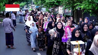 Village life in indonesia, muslim wedding in village, from the man's house to the woman's house