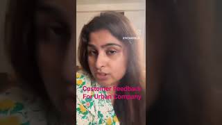 Customer Feedback for urban company Ac technician #shortvideo