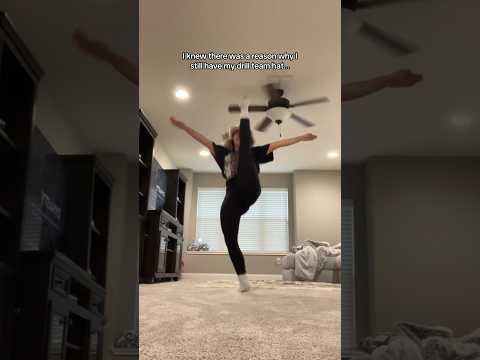 took it out of retirement for Bey…???? #drillteam #jumpsplit