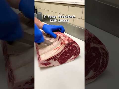 How to French a Rib Roast at Alpine Butcher #steak