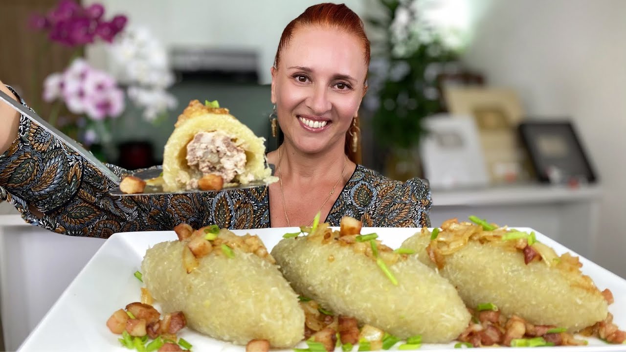 БЕЗ МУКИ и ЯИЦ! Блюдо из картофеля с фаршем ЦЕППЕЛИНЫ Очень вкусно potato meat dishes