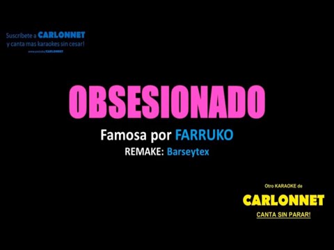 Obsesionado – Farruko (Karaoke)