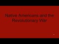 Native American Alliances in the Revolutionary War