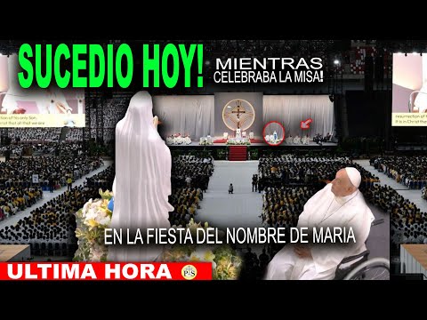 IMPACTANTE! SUCEDIÓ HOY MIENTRAS EL PAPA CELEBRABA LA MISA!