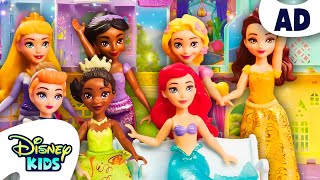AD | Disney Princess Talent Show ✨| Stacking Castle & Enchanted Carriage Stage! | @disneykids