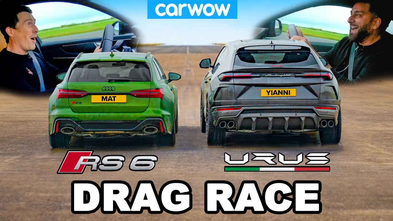 Audi RS6 v Lamborghini Urus - DRAG RACE -Mat vs Yianni