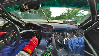Incredible Onboard the Ferrari 550 GT1 Prodrive at Imola feat. Footwork Cam & EPIC V12 Sounds!!