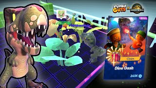 STUMBLE GUYS DINO DASH CHALLENGE 🦖 #SGxJurassicWorld