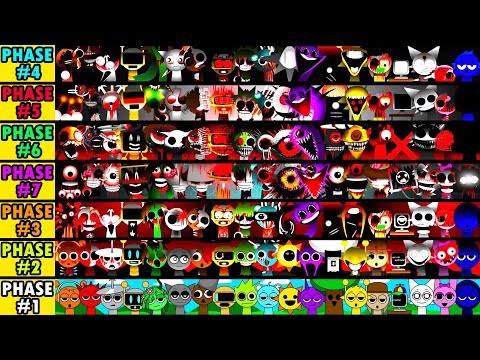 INCREDIBOX SPRUNKI PHASE 1-7 All character together (MIX PHASE 1-7 in Incredibox Sprunki)