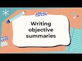 Summarizing Key Concepts and Details