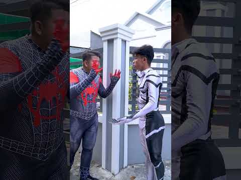 White Spider Man defeats Chucky and helps the Spider Man team get their legs back #shorts