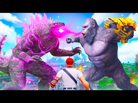 KONG vs GODZILLA sur FORTNITE !