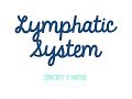 Lymphatic System Concepts and Functions