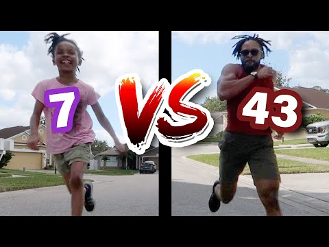 Dad Can't Let 7-Year-Old WIN! (Shocking Race)