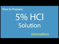 Preparing Dilute Hydrochloric Acid Solutions