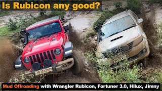 2025 Mud Offroading with Wrangler Rubicon, Fortuner 3.0, Hilux, Jimny