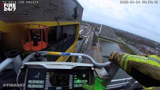 DUTCH FIREFIGHTERS - STORM DAMAGE