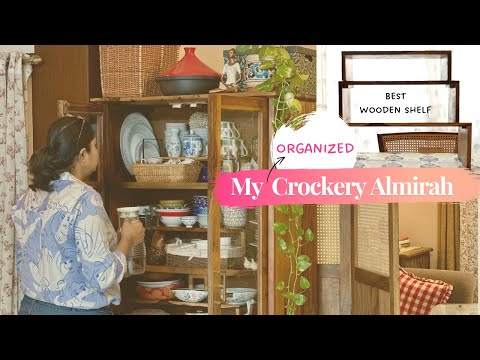 How I Created My Dream Crockery Cabinet for Daily Use 🍽️ | Kitchen Organization