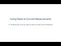Unit Conversion and Measurement Concepts
