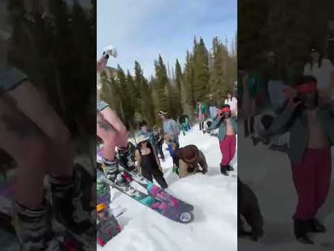 Epic skiing trick fail 🤯
