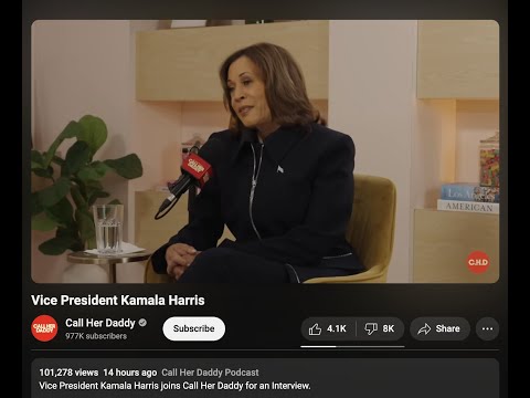 Why VP Harris went on Call Her Daddy?? - tiktok couriernewsroom