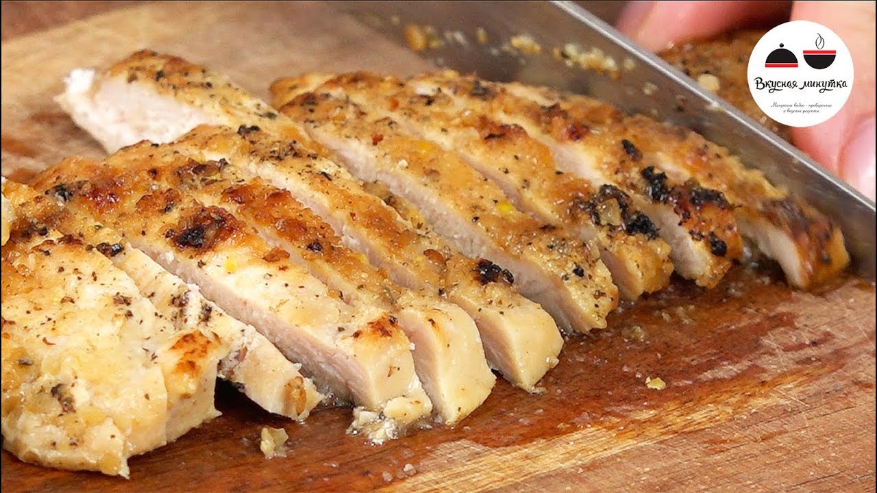 Как приготовить куриное филе для салата за 6 минут