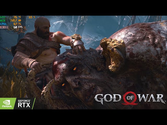 God of War PC DLSS Ultra Performance on Ultra Graphics Benchmark - Nvidia RTX 3070