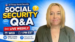 Social Security Disability LIVESTREAM - Q & A for ALL! - Wed., 1 PM EST 8/19/2026