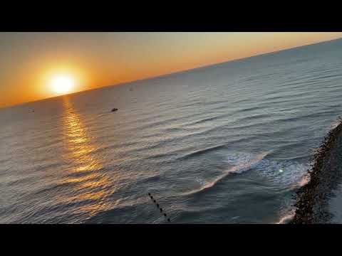 Most Beautiful Sunset Video Over The Ocean | ASMR ocean sounds for Relaxation & Sleeping