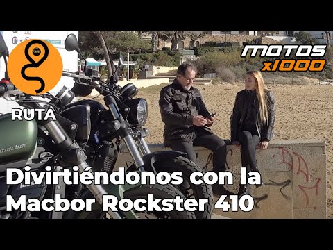 Divirtiéndonos, en ruta, con la Macbor Rockster 410 y Judit Florensa | Motosx1000