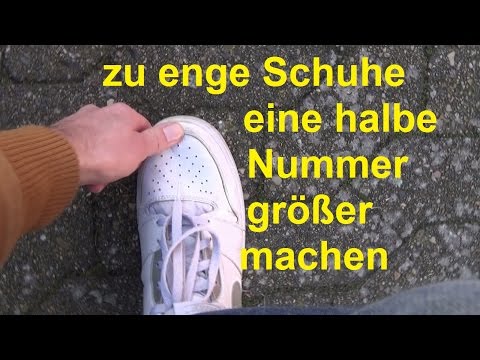 Schuhe weiten eine Nummer größer machen enge Schuhe weiten Schuhe drücken Schuhe zu klein Schuhgröße